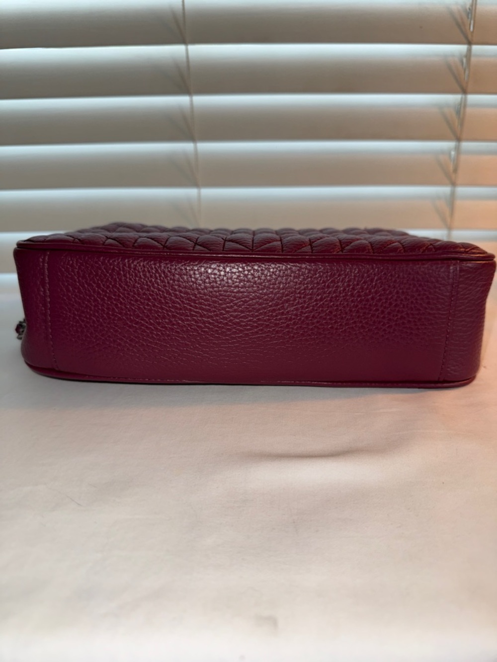 KARL LAGERFELD PARIS Agyness Medium Convertible Shoulder Plum Bag - Picture 7 of 12